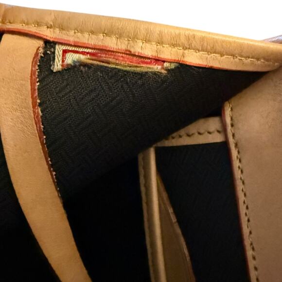 Dooney & Bourke Vintage Cabriolet Red Small Flap Bag Purse - Picture 11 of 13